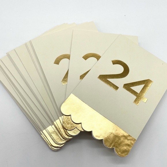 Event Table Numbers 24 Folded 2-sided Paper - Picture 5 of 5